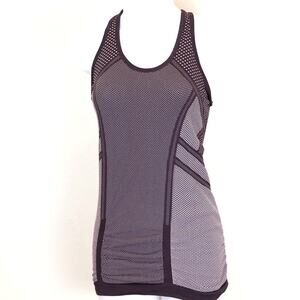 Athleta Lavender Black Sports Racerback Tank, XS
